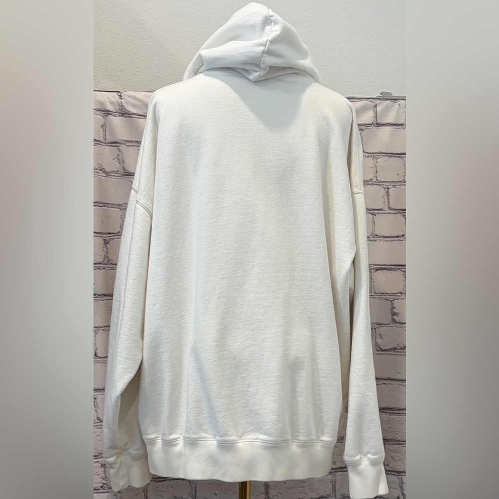 Brandy Melville :XL White Women's Butterfly Embroidered Hoodie - Picture 4 of 10